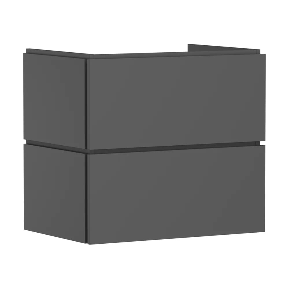 Hansgrohe Xilesa E 68x47 cm Arduvaz Mat Gri 2 Çekmeceli PushOpen Lavabo Dolabı - 54295760
