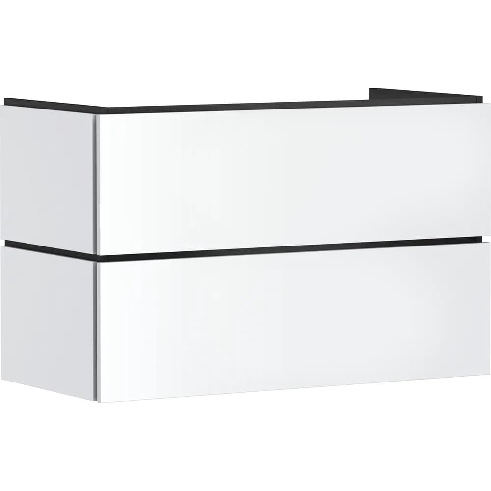 Hansgrohe Xilesa E 98x47 cm Mat Beyaz 2 Çekmeceli PushOpen Lavabo Dolabı - 54297700