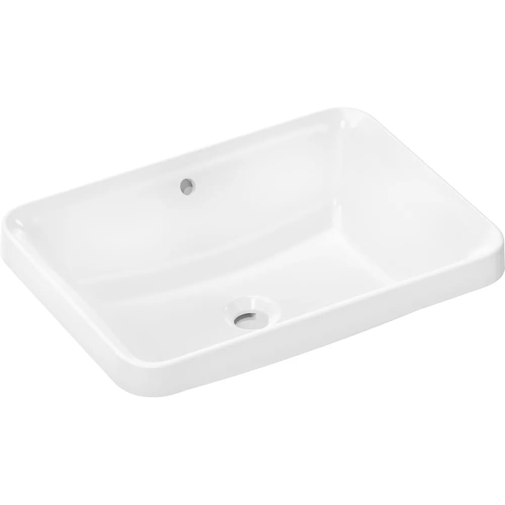 Hansgrohe Xuniva Q 55x40 cm Batarya Deliksiz Taşmalı Tezgah Üstü Lavabo - 60158450