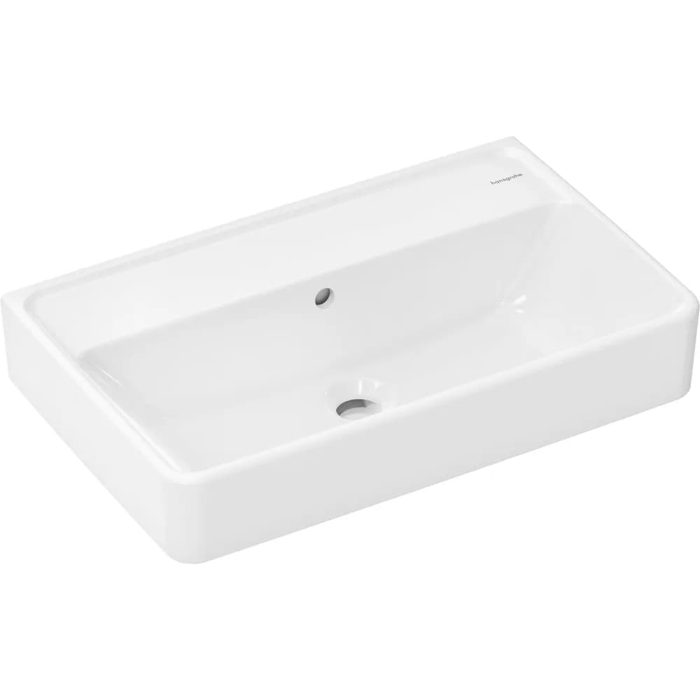 Hansgrohe Xanuia Q 60x37 cm Compact Batarya Deliksiz Taşmalı Lavabo - 60214450