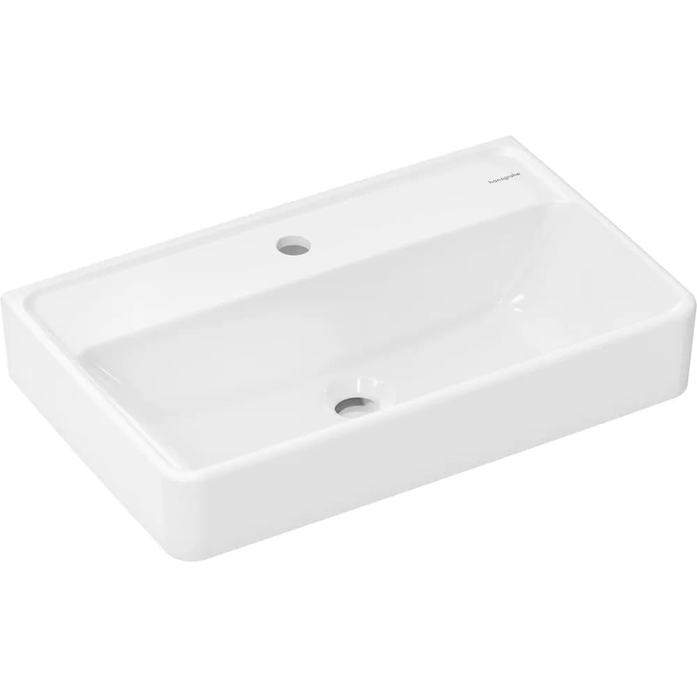 Hansgrohe Xanuia Q 60x37 cm Compact Batarya Delikli Taşmasız Lavabo - 60215450