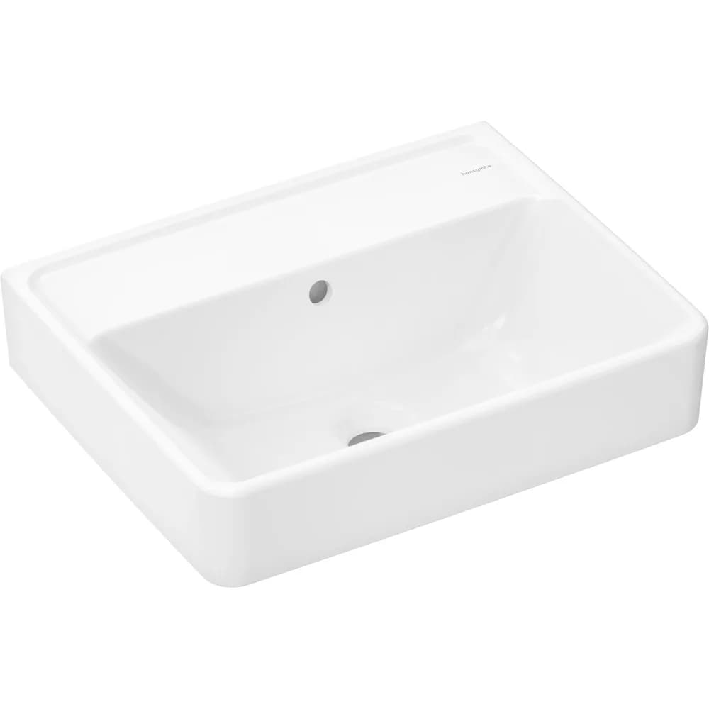 Hansgrohe Xanuia Q 50x39 cm Batarya Deliksiz Taşmalı El Yıkama Lavabosu - 60232450