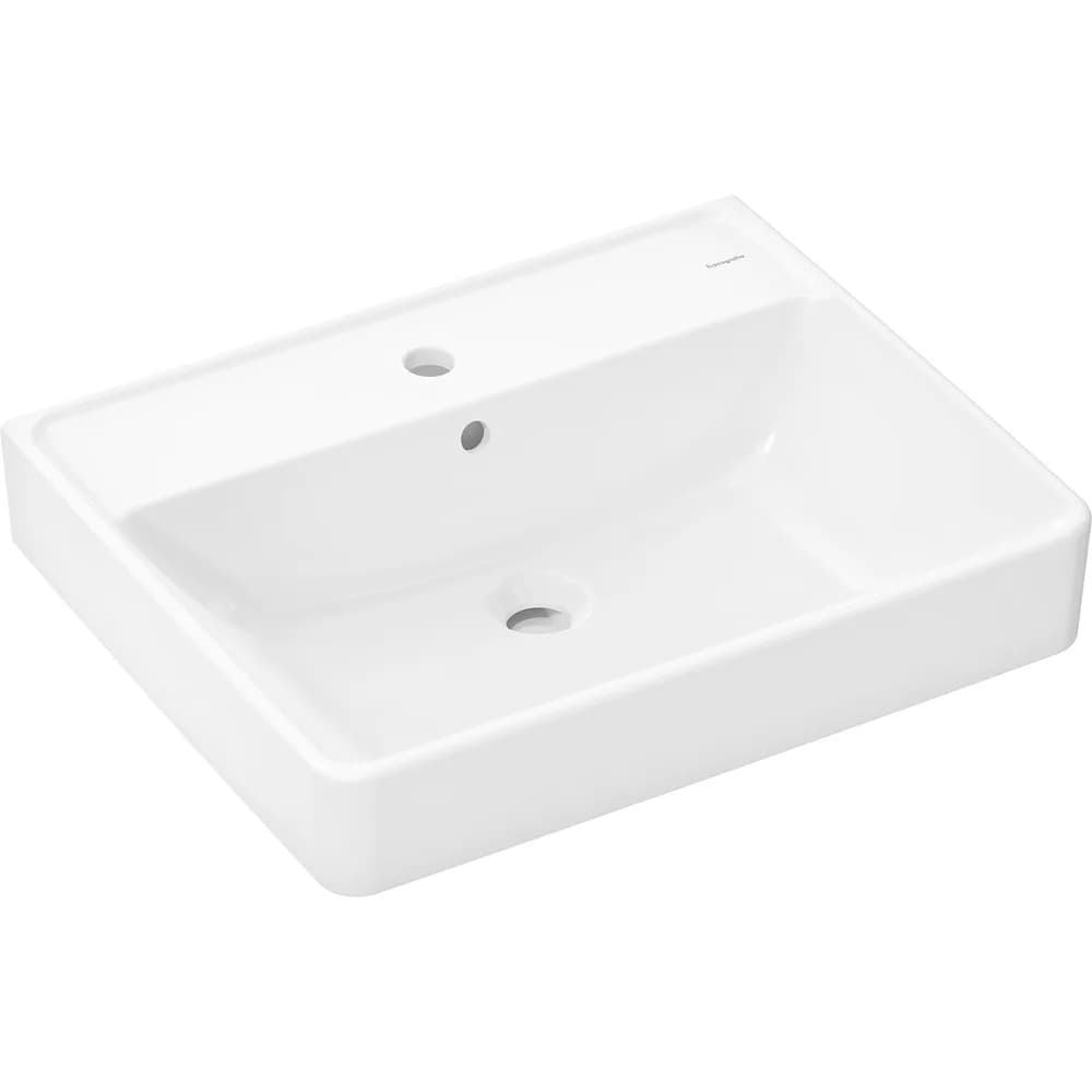 Hansgrohe Xanuia Q 60x48 cm Batarya Delikli Taşmalı Tezgah Üstü Lavabo - 60243450
