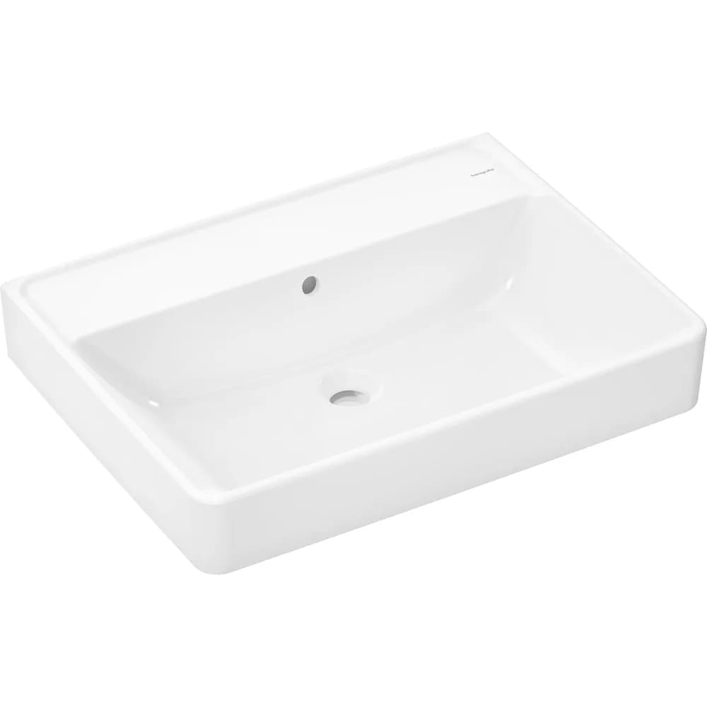Hansgrohe Xanuia Q 65x39 cm Batarya Deliksiz Taşmalı Tezgah Üstü Lavabo - 60254450