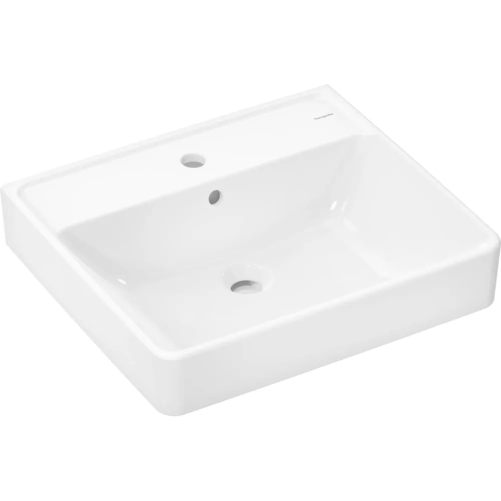 Hansgrohe Xanuia Q 55x48 cm SmartClean Batarya Delikli Taşmalı Lavabo - 61009450