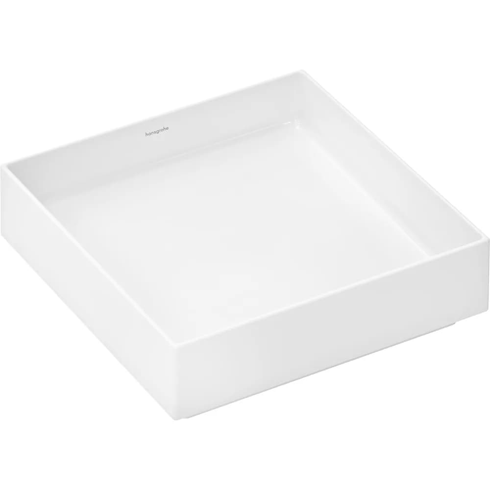 Hansgrohe Xuniva Evo E 40x40 cm Beyaz Batarya Deliksiz Taşmasız Çanak Lavabo - 60324450