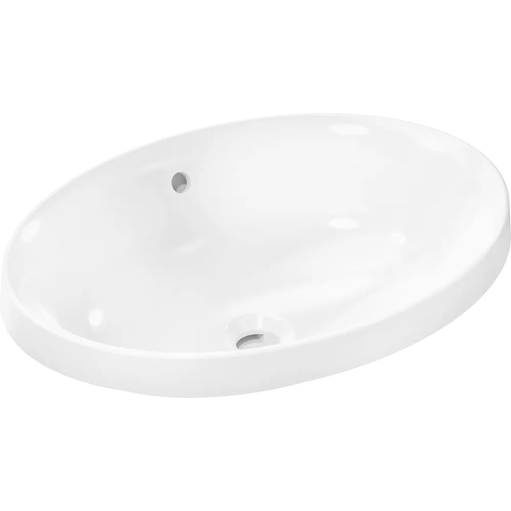 Hansgrohe Xuniva D 55x40 cm SmartClean Batarya Deliksiz Taşmalı Tezgaha Gömme Lavabo - 61058450