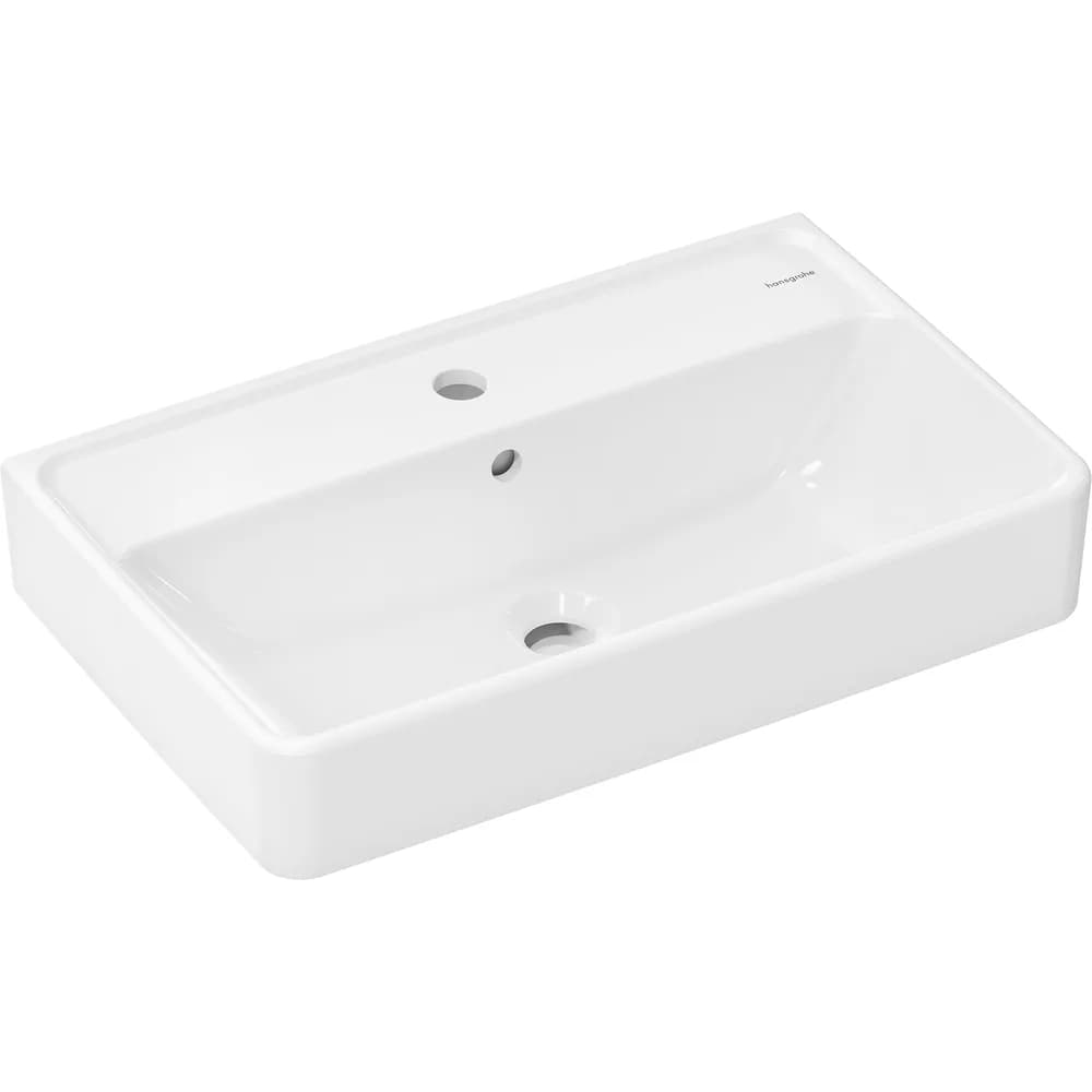 Hansgrohe Xanuia Q 60x37 cm Compact SmartClean Batarya Delikli Taşmalı Lavabo - 61124450