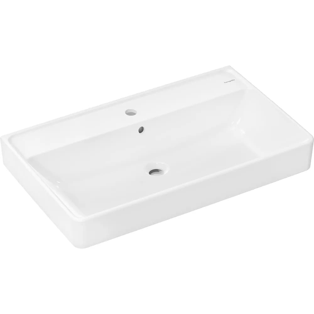 Hansgrohe Xanuia Q 80x48 cm SmartClean Batarya Delikli Taşmalı Lavabo - 61136450