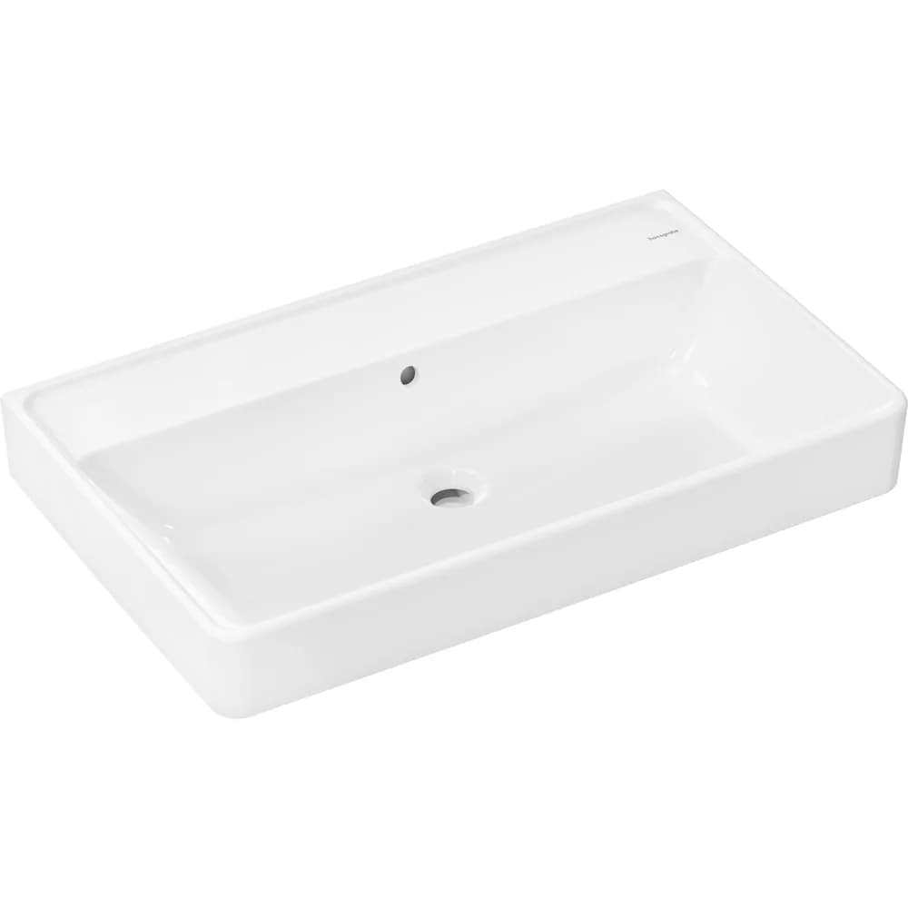 Hansgrohe Xanuia Q 80x48 cm SmartClean Batarya Deliksiz Taşmalı Lavabo - 61137450