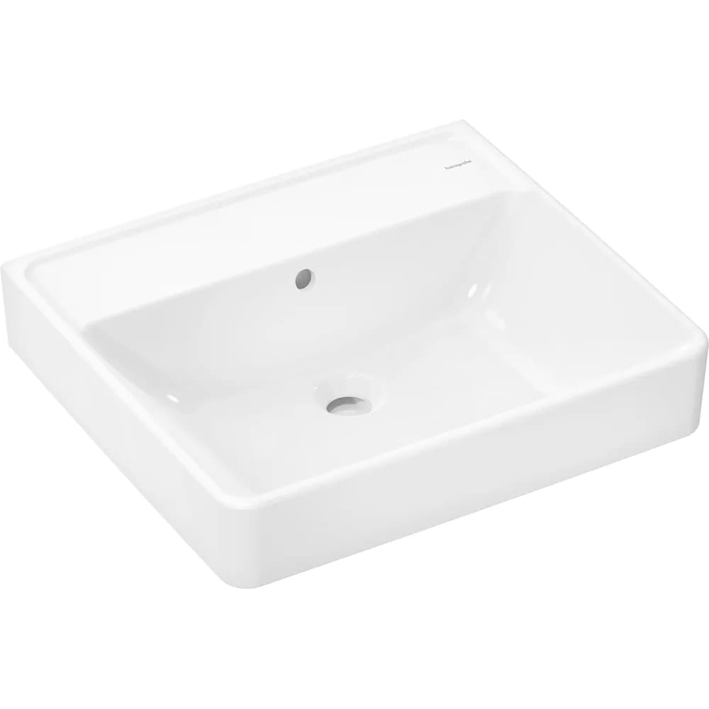 Hansgrohe Xanuia Q 55x48 cm SmartClean Batarya Deliksiz Taşmalı Lavabo - 61146450