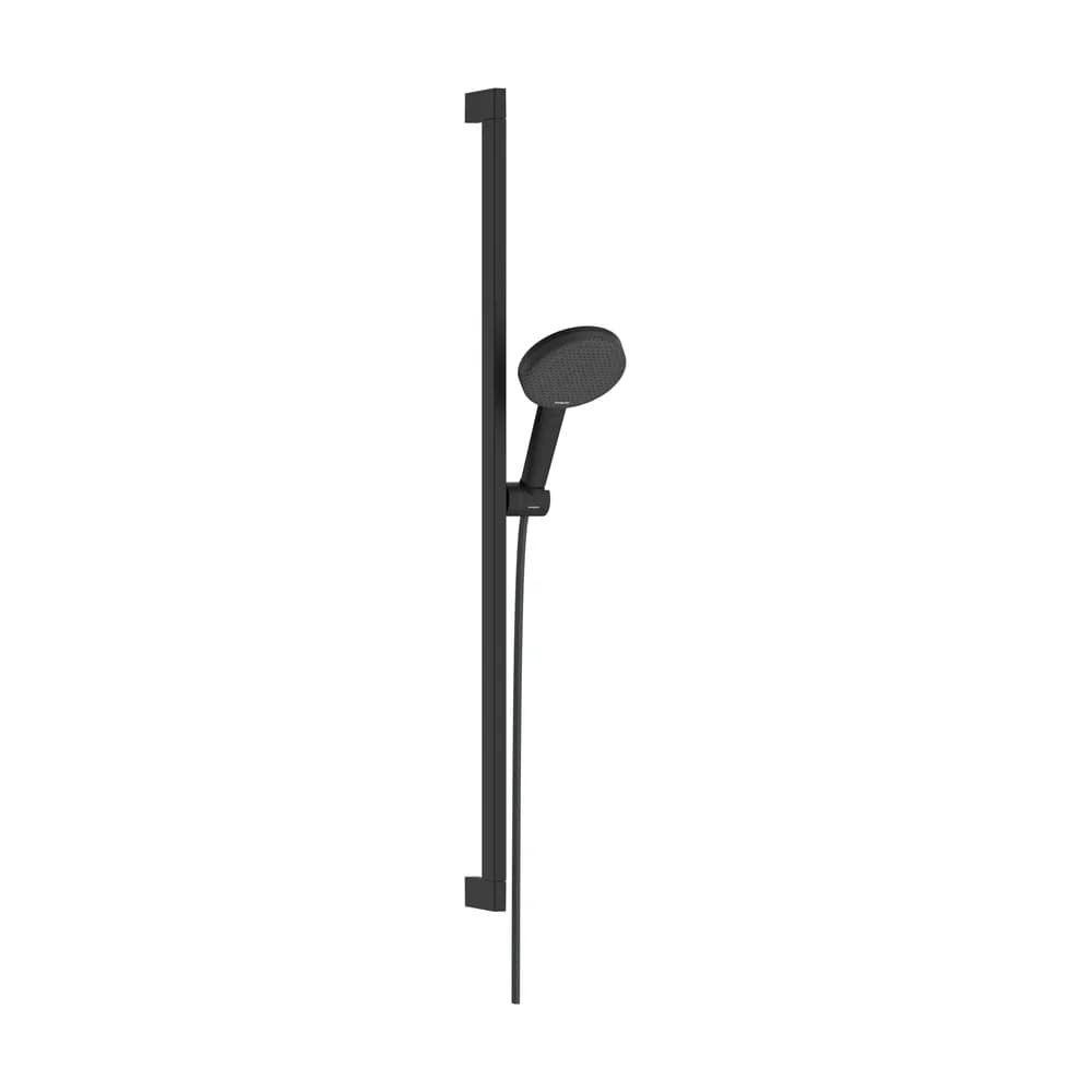 Hansgrohe Raindance Alive Select S 125 3 Fonksiyonlu EcoSmart Unica 90 cm Mat Siyah Sürgülü El Duş Seti - 24601670