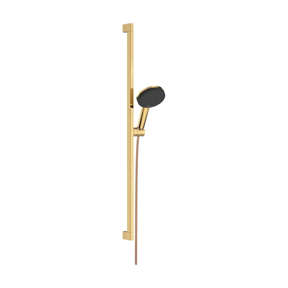 Hansgrohe Raindance Alive Select S 125 3 Fonksiyonlu EcoSmart Unica 90 cm Parlak Altın Sürgülü El Duş Seti - 24601990
