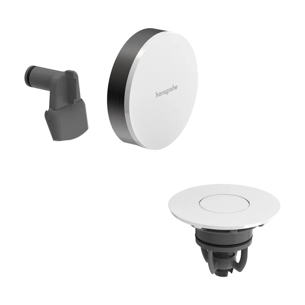 Hansgrohe Exafill Mat Siyah-Krom Küvet Gider Seti Üst Grubu - 58119340