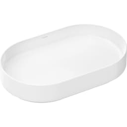 Hansgrohe Xuniva Evo U Beyaz 65x40 cm Tezgah Üstü Çanak Lavabo - 63009450 görsel 1