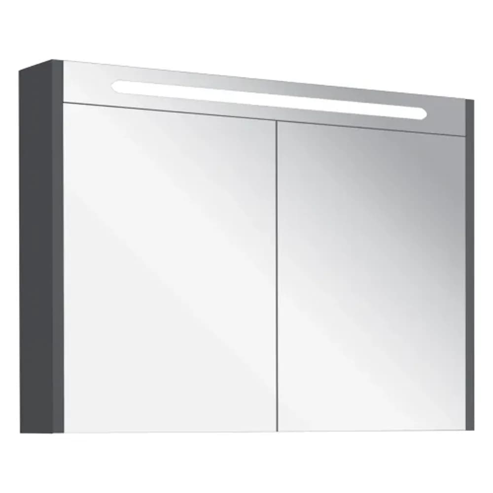 Kale Idea 2.0 100 Cm Parlak Antrasit LED Aydınlatmalı Ayna Dolabı - 310300102075