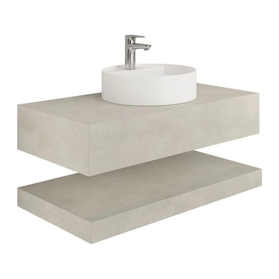 Kale Uniq K2 100 Cm Tek Lavabolu Konsol (Lavabo Hariç) Uptown Light - 310300102639