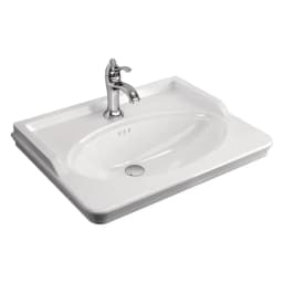 Kale Artdeco 65x50 Cm 3 Armatür Delikli Etajerli Lavabo - 310200200219 görsel 1