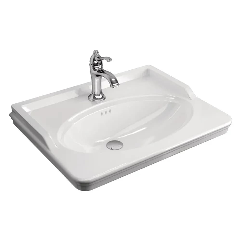 Kale Artdeco 65x50 Cm 3 Armatür Delikli Etajerli Lavabo - 310200200219