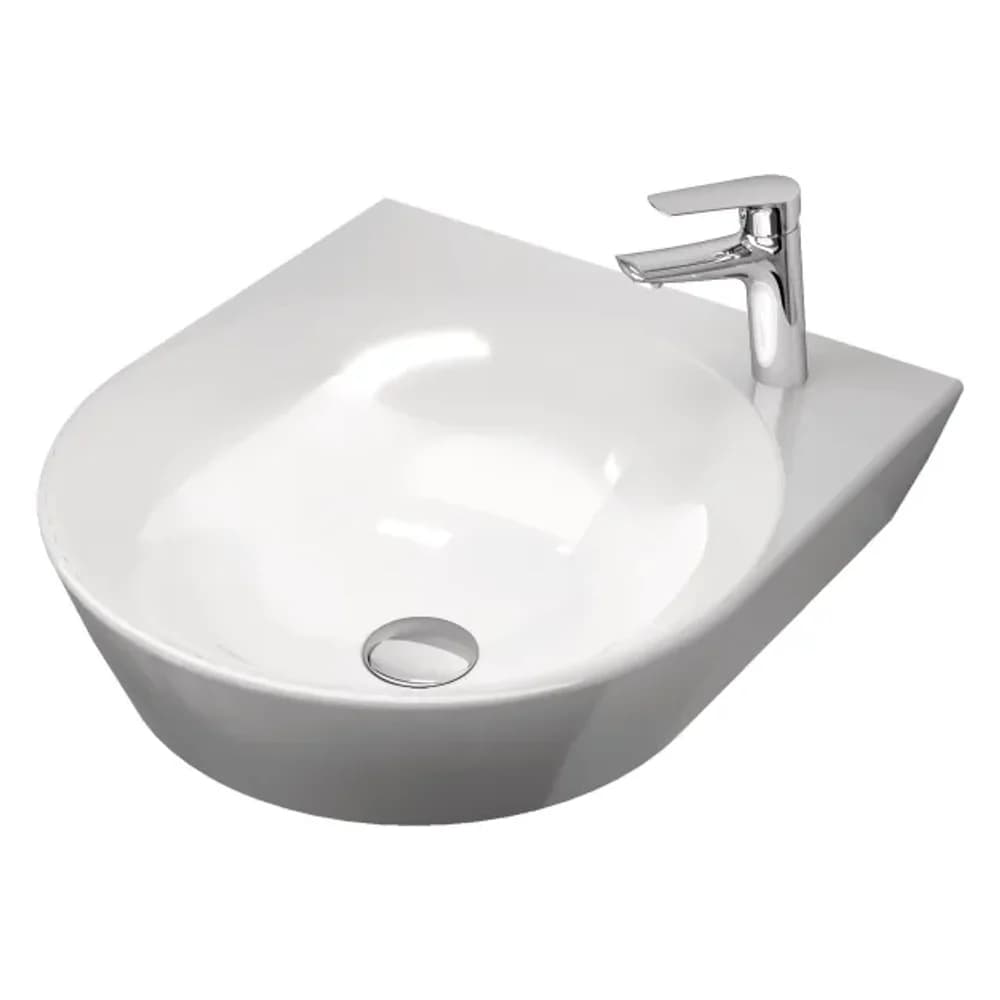 Kale Stil Pro 45x50 Cm Sağ Armatür Delikli Tezgah Üstü Lavabo - 310200200034