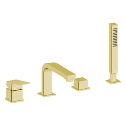 Artema Minimax Square 4 Delikli Soft Altın Küvet Üstü Bataryası - A4359074 görsel 1