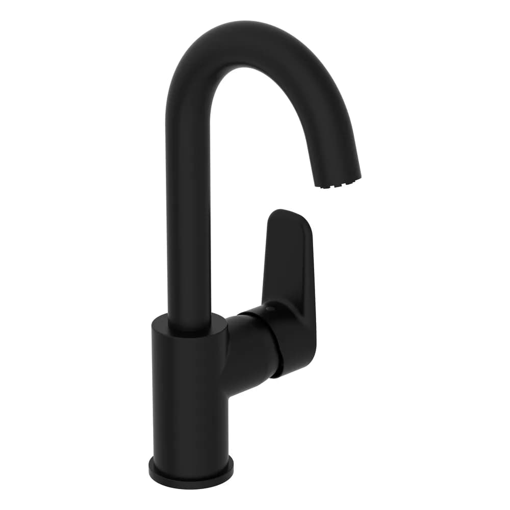 Artema Flow Soft BluEco Mat Siyah Döner Borulu Lavabo Bataryası - A4316036ENR