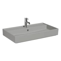 VitrA Archiplan 80x46 Cm Mat Taş Gri Tezgah Üstü Lavabo - 7415B476-0631 görsel 1
