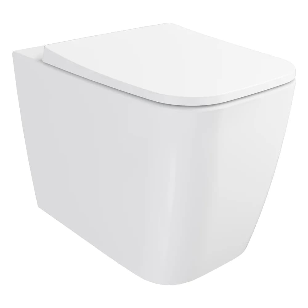 VitrA Metropole Square QuantumFlush Duvara Tam Dayalı 56 Cm Beyaz Yerden Klozet - 7907B403-0090