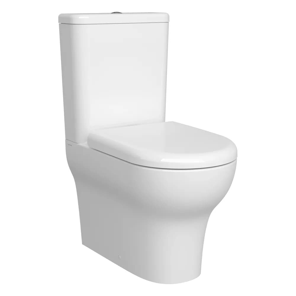 VitrA Zentrum SmoothFlush Duvara Tam Dayalı 61 Cm Yanlardan Deliksiz Beyaz Takım Klozet - 7783L003-0610
