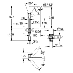 Grohe Allure New Bronz Çanak XL Lavabo Bataryası görsel 2