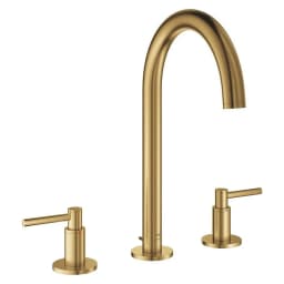 Grohe Atrio New Classic Altın 3 Delikli L Lavabo Bataryası görsel 1