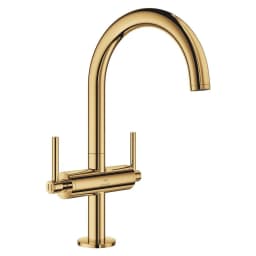 Grohe Atrio New Classic Altın Tek Delikli L Lavabo Bataryası 1/2" görsel 1