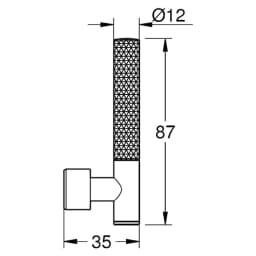 Grohe Atrio Private Collection Antrasit Kumanda Kolu 48646AL0 görsel 2