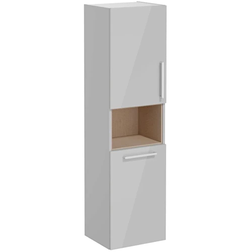 Vitra Root Flat 40 Cm Sepetli Parlak Gri Boy Dolabı