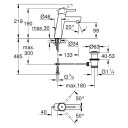 Grohe Concetto New Krom Orta Yükseklik M Lavabo Bataryası görsel 2