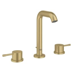 Grohe Essence New Altın Fırçalanmış 3 Delikli M Lavabo Bataryası görsel 1