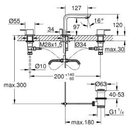Grohe Lineare New Antrasit Fırçalanmış M Lavabo Bataryası görsel 2