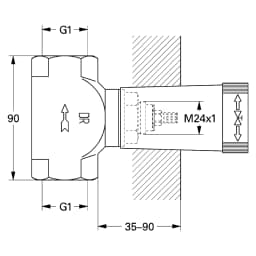 Grohe Non Rapido Classic Ankastre İç Gövde 29805000 görsel 2