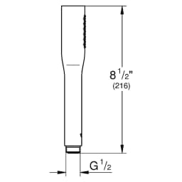 Grohe Euphoria Cosmopolitan Stick Siyah Stick El Duşu görsel 2