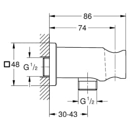 Grohe Rainshower Altın Duş Çıkışı - 26659GL0 görsel 2