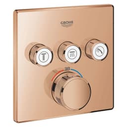 Grohe Grohtherm SmartControl Bronz Ankastre Termostatik Batarya 29126DA0 görsel 1