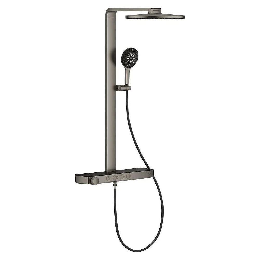 Grohe Rainshower Aqua Pure Antrasit Fırçalanmış Duş Sistemi 100964AL00