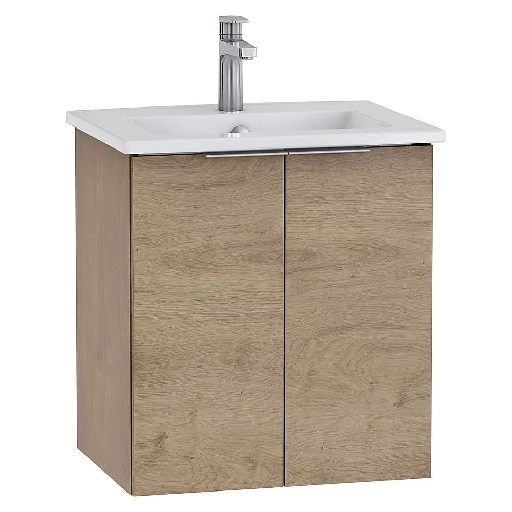 Vitra Mia Plus Square 60 Cm Altın Meşe İki Kapaklı Lavabo Dolabı