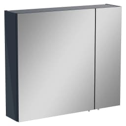 Vitra Mia Asimetrik 80 Cm Parlak Antrasit Dolaplı Ayna görsel 1