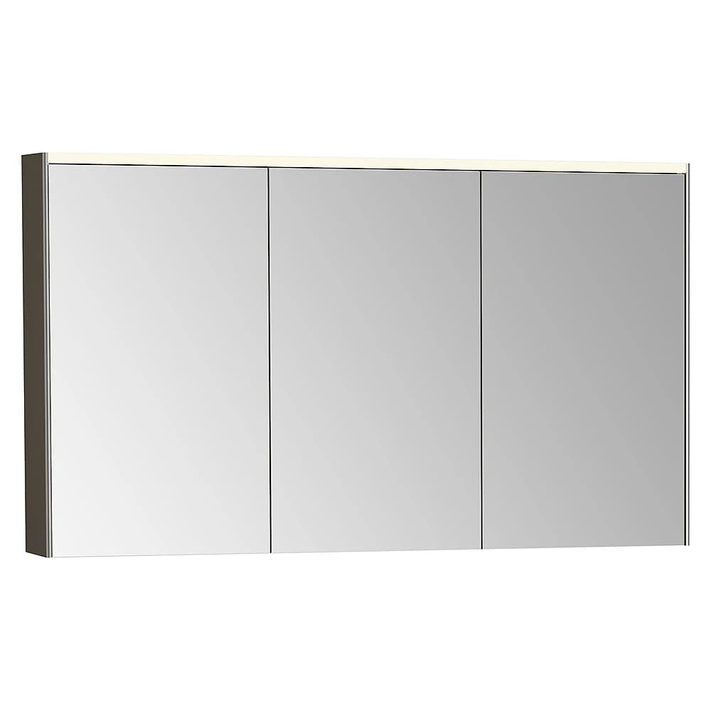 Vitra Core 120 Cm Fırçalanmış Krom Üç Kapaklı Aydınlatmalı Dolaplı Ayna