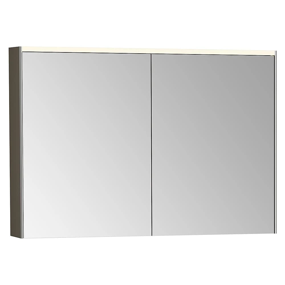 Vitra Prime 100 Cm Fırçalanmış Krom Sensörlü Aydınlatmalı Dolaplı Ayna
