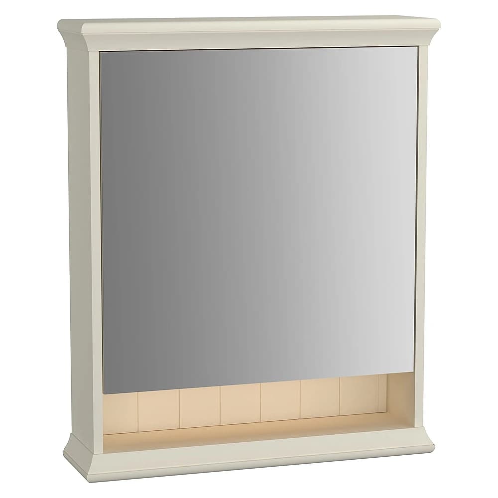 Vitra Valarte 65 Cm Mat Fildişi Tek Kapaklı Aydınlatmalı Sol Dolaplı Ayna