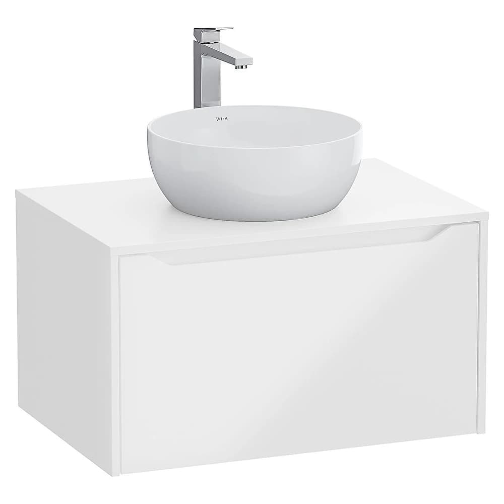 Vitra Integra Square 80 Cm Parlak Beyaz Lavabosuz Çanak Lavabo Uyumlu Dolap