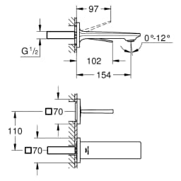 Grohe Allure New Antrasit Fırçalanmış S Lavabo Bataryası görsel 2