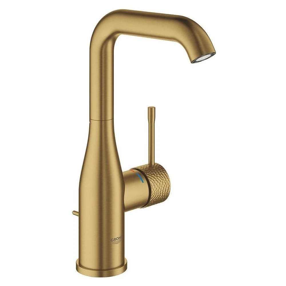 Grohe Essence New Altın Fırçalanmış Pop-up L Lavabo Bataryası